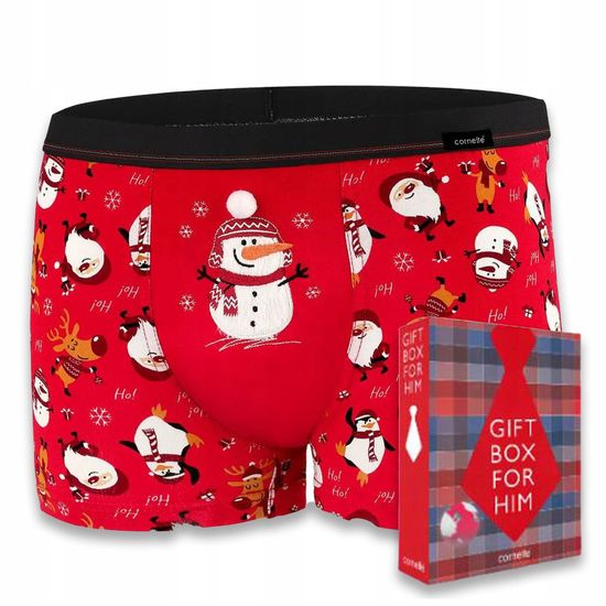 Трусы мужские боксеры Cornette Swiateczne Snowman II ,047/65