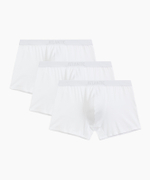 Мужские трусы шорты Atlantic, набор из 3 шт., хлопок, белые, 3MH-011