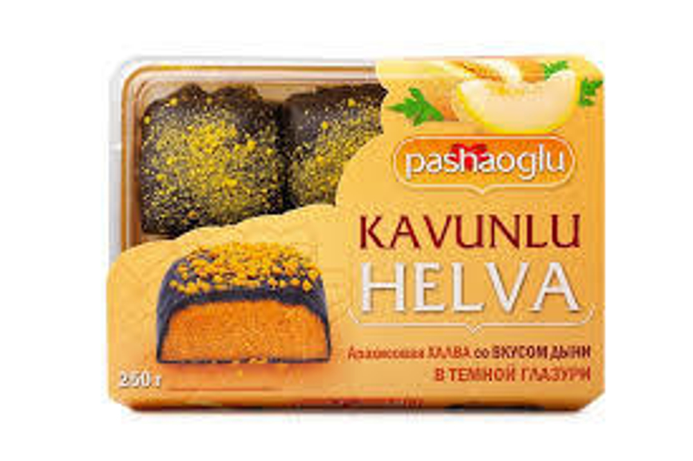 Халва арахисовая со вкусом дыни в шоколадной глазури "Pashaoglu" 250 гр