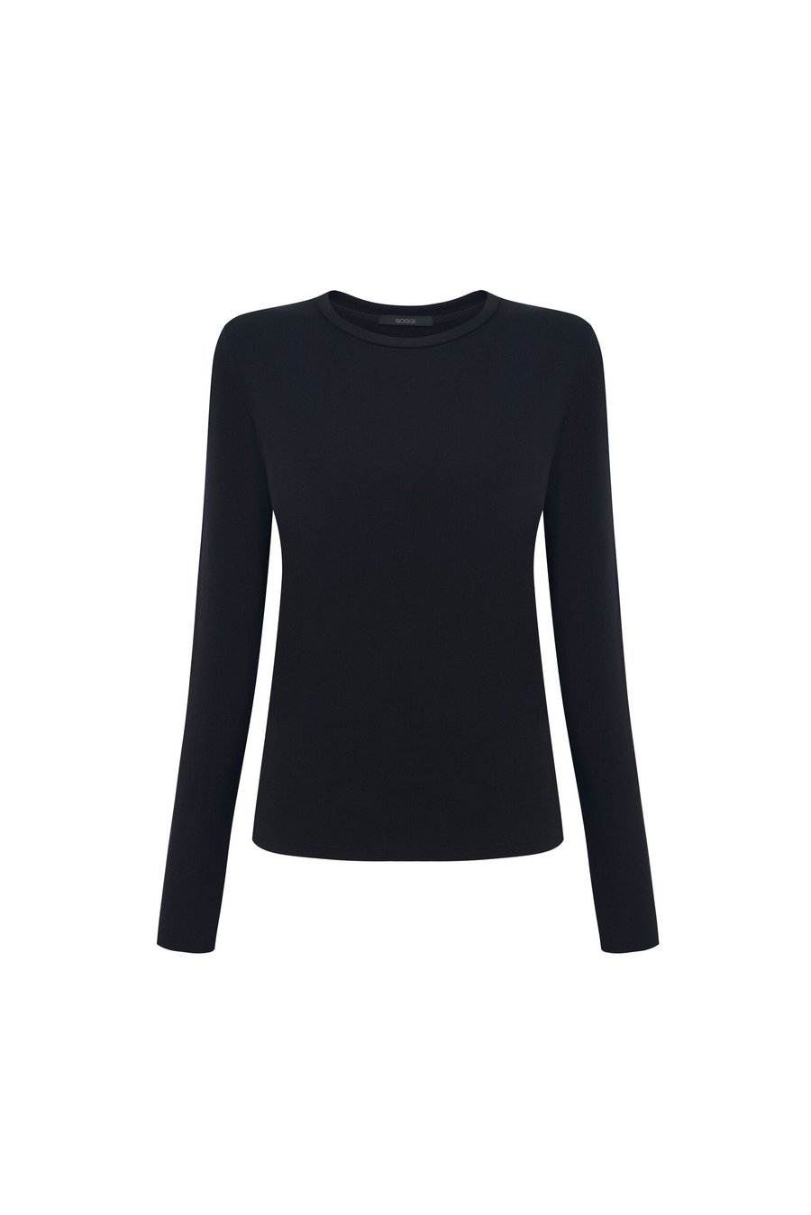Лонгслив из модала, Черный