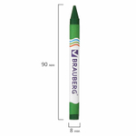 Восковые мелки BRAUBERG набор 6 цветов (24 штуки в упаковке)