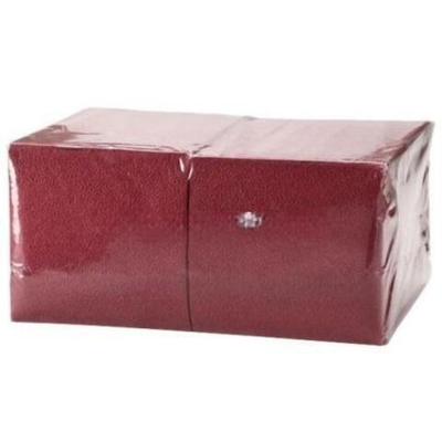 Салфетка 24х24 (1 сл.) 400 бордо Интенсив (1/15 шт.)