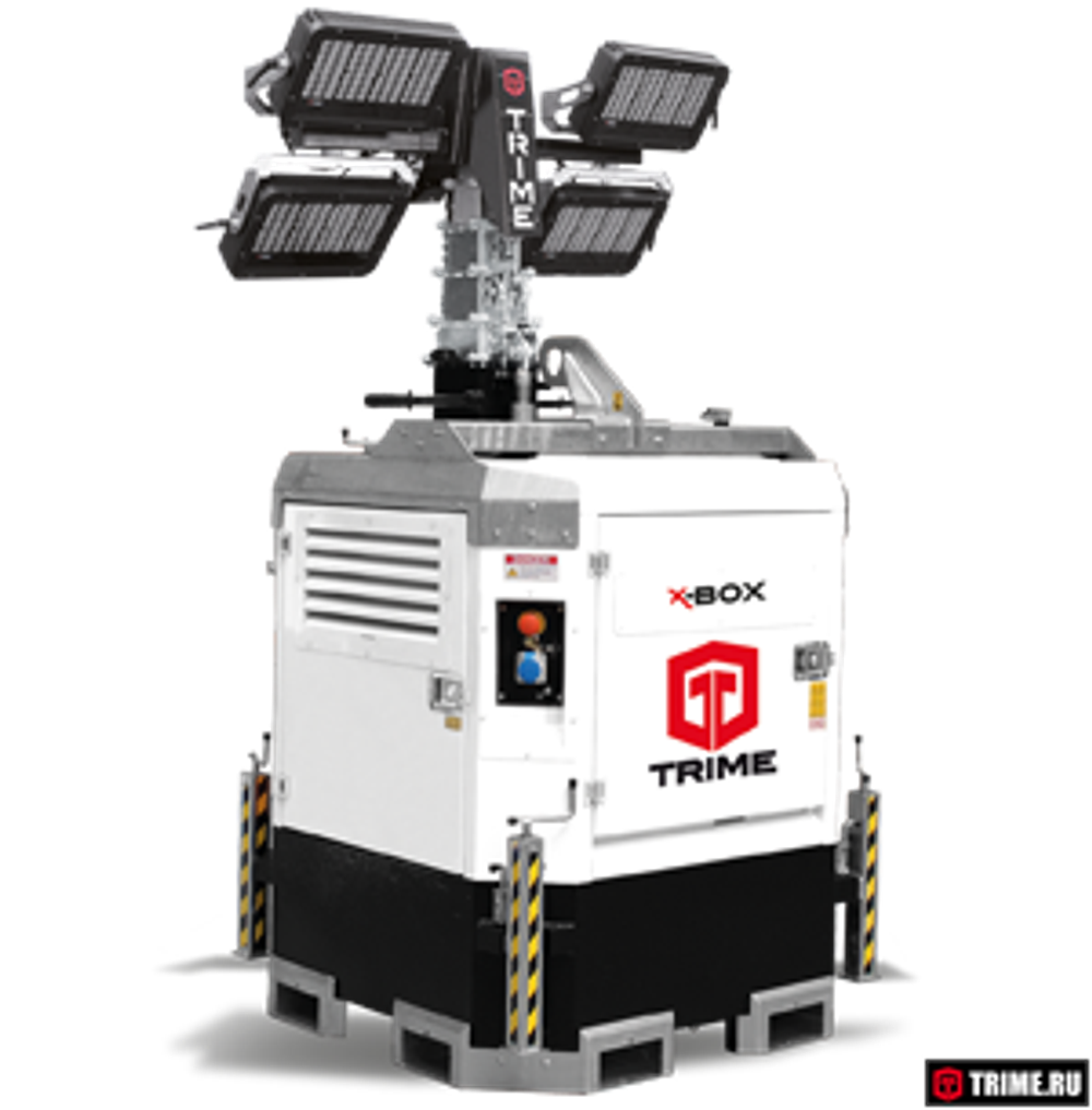 Осветительная вышка TRIME X-Box 4x320W 48V LED дизельная - [8.5 м / Kubota]