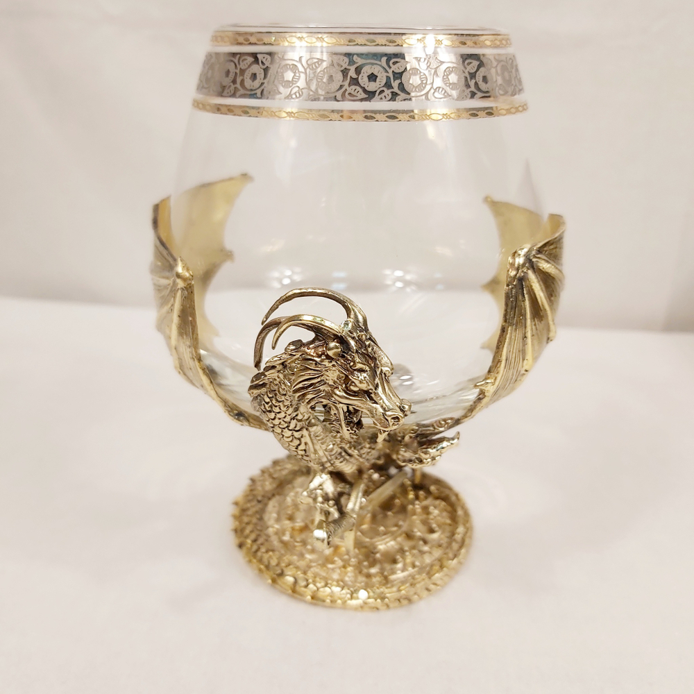 Бокал для коньяка "Дракон" в подарочном футляре