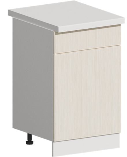 Кухня Модуль ШН1Я 500 Белый / Дуб крафт