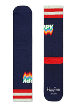 Носки унисекс Athletic Happy Sock с цветными полосками (Размер: 25) (Цвет: серый)