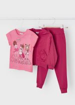 толстовка с брюками и футболкой