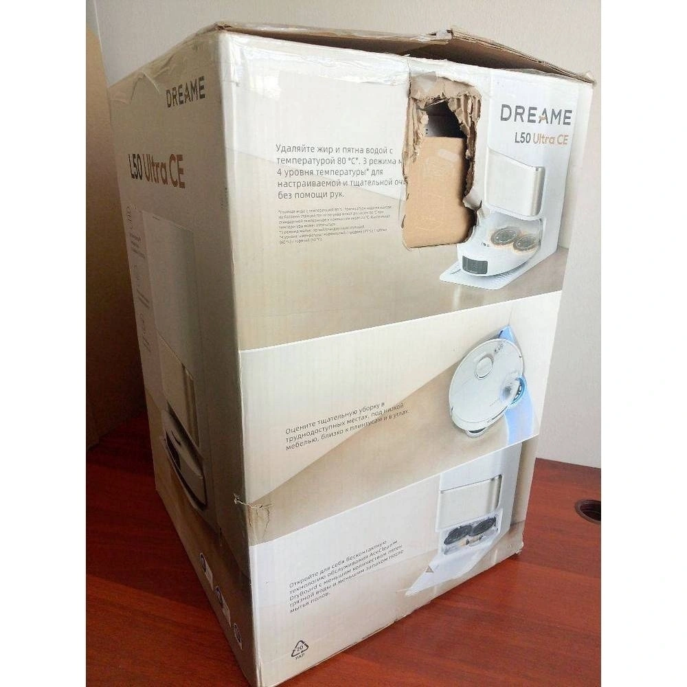 Уцененный товар Робот-пылесос Dreame Robot Vacuum L50 Ultra CE RU White хорошее состояние  , 735578