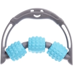 Массажер для тела роликовый «Universal» 3 ролика, 15*13*3,5 см, голубой