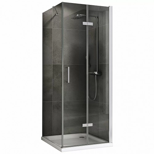 Душевой уголок ABBER Zart AG08070P-S71 70x70 стекло прозрачное/профиль хром