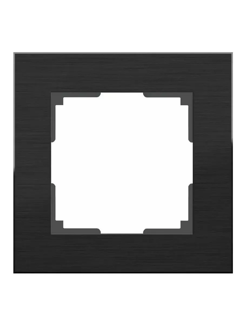 Рамка 1-я алюминий черный WL11-Frame-01 Black