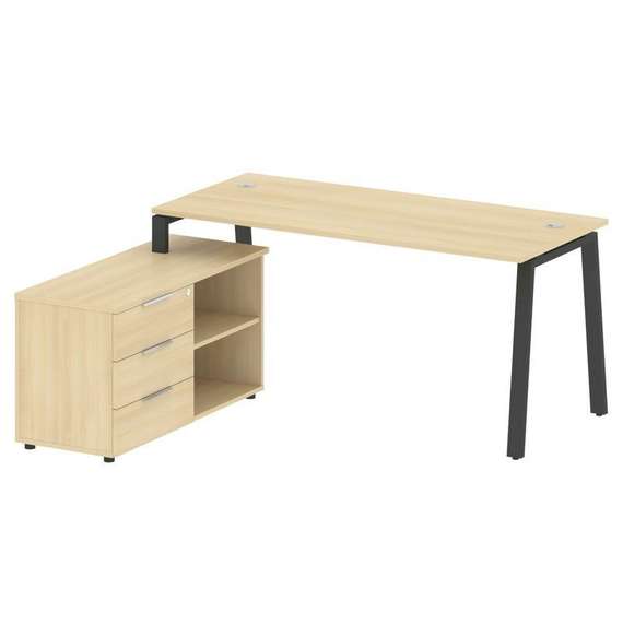 Метал Систем Рабочая станция с тумбой на А-образном м/к БА.РС-СТС-2.4 (L)