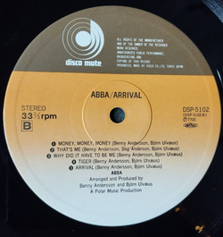 Винтажная виниловая пластинка LP ABBA АББА Arrival (Japan 1978) (Obi) Why Did It Have To Be Me