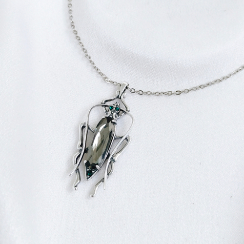 "Торвальд Aurora" подвеска в серебряном покрытии из коллекции "Модерн" от Jenavi с замком карабин