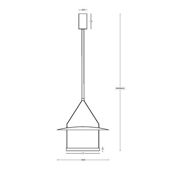 Подвесной светодиодный светильник Maytoni Ambience MOD280PL-L30B3K