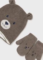 шапка с варежками