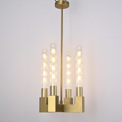 Люстра На Штанге Canelle Pendant Lamp 4 Modern Brass By Imperiumloft