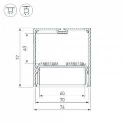 Профиль универсальный Arlight SL-LINE 029939