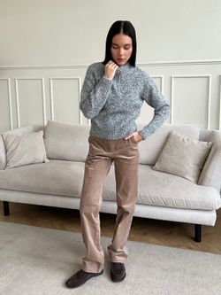 Свитер Детство серый