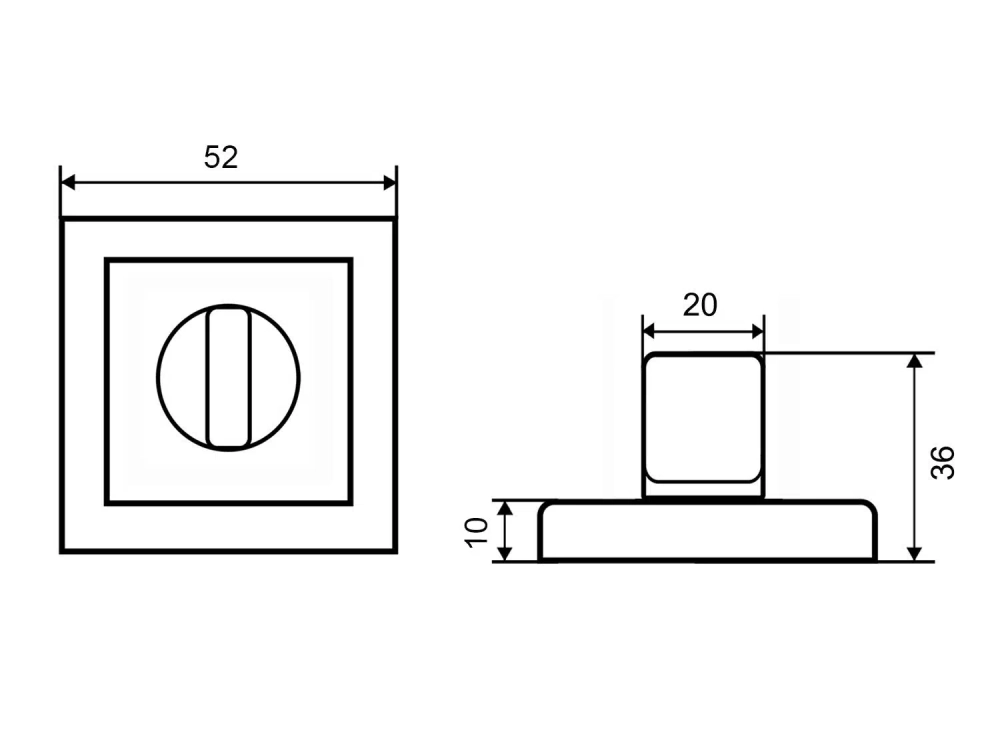 Накладка на ручку Фабрика замков A 2 BK AB СТ-00000227
