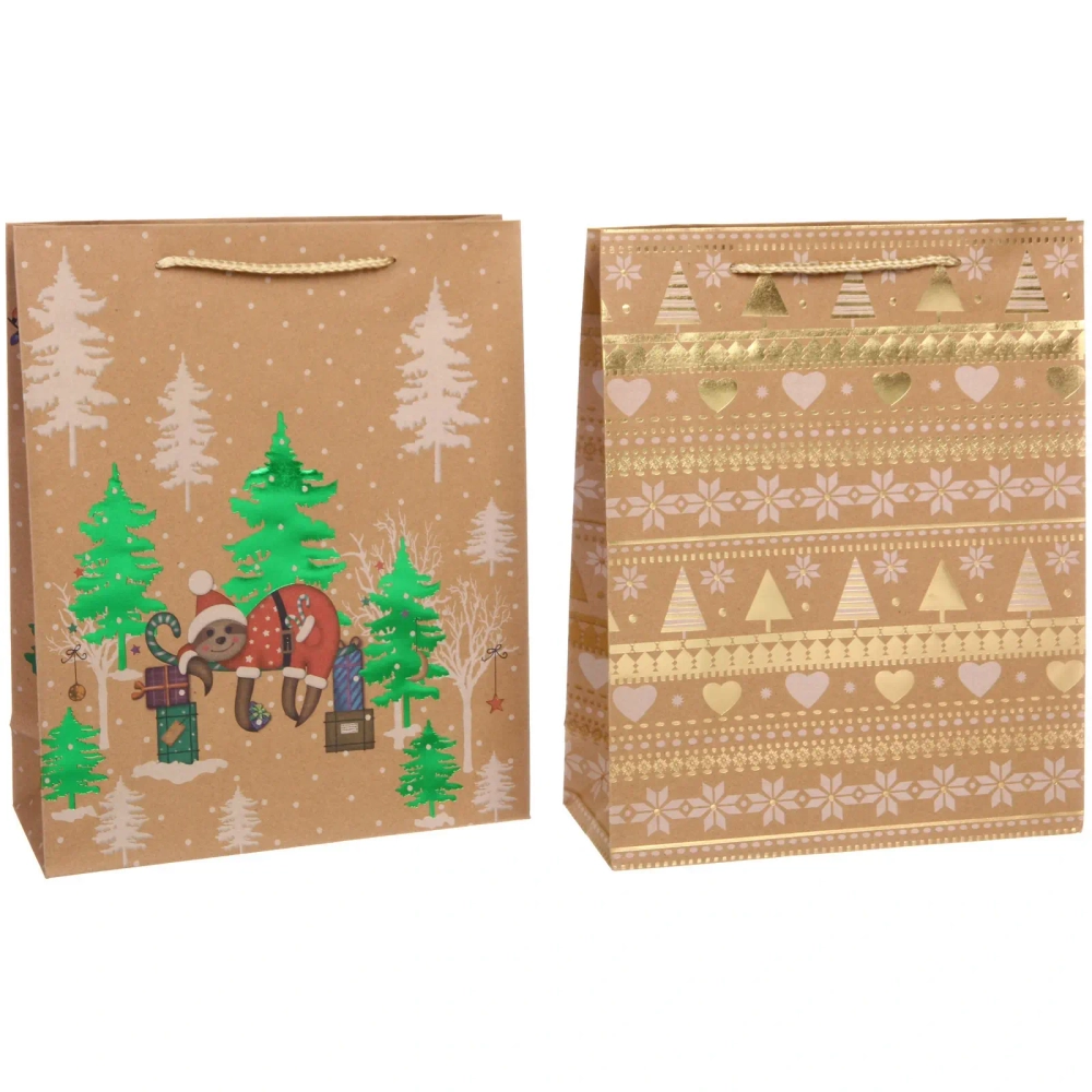 Пакет подарочный «Новогодний мир» 26*32*10 см, микс