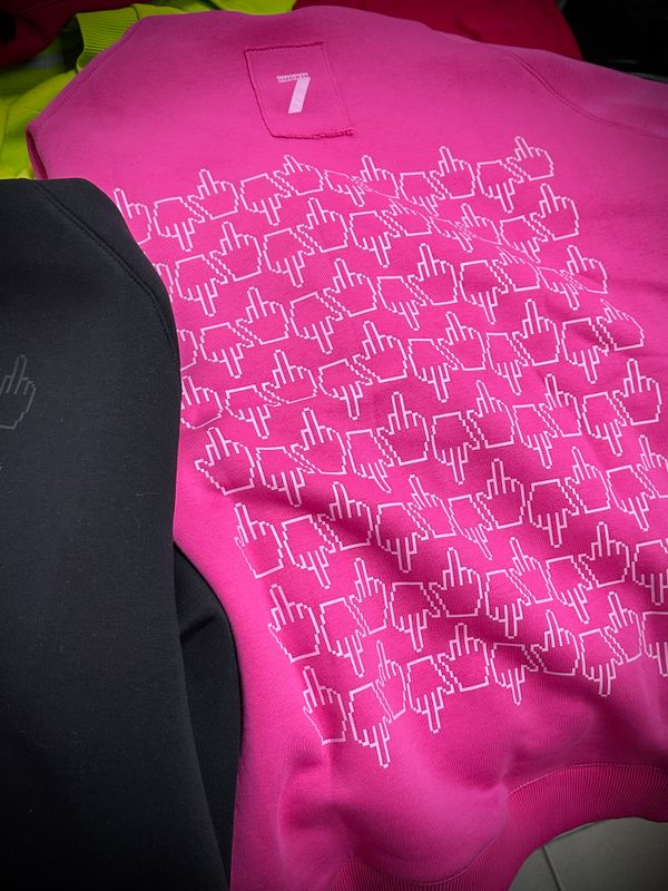 Бомбер оверсайз унисекс «ФАК»