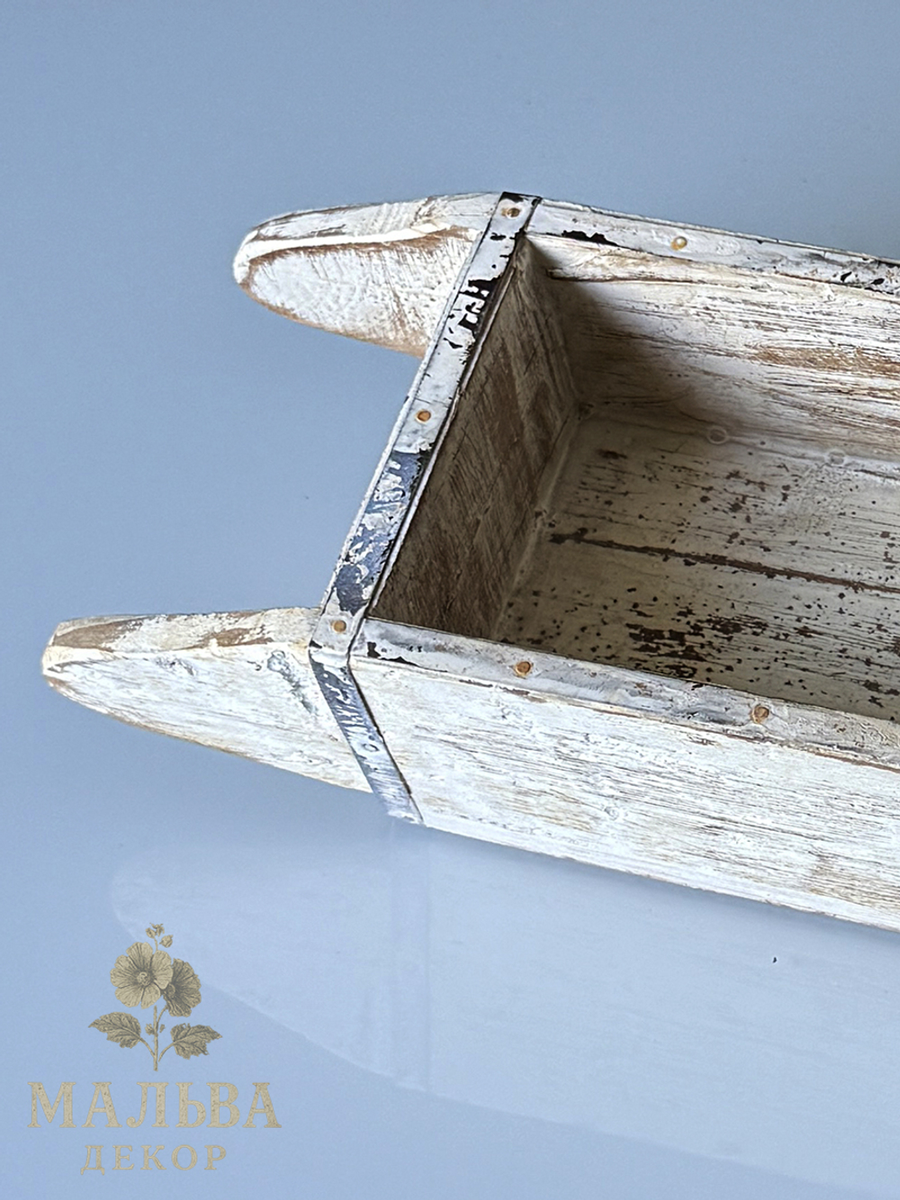 Ящик для цветов декоративный "Брик" деревянный CAMPO Home & Garden 39x14x8 см