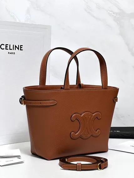 Сумка Celine CABAS ANAÏS CUIR TRIOMPHE коричневая