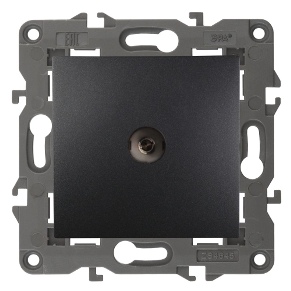 14-3102-05 ЭРА Розетка TV проходная, IP20, Эра Elegance, антрацит