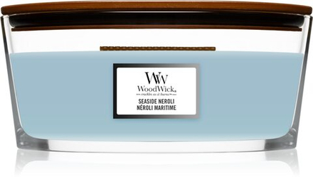 Woodwick Seaside Neroli - ароматическая свеча с деревянным фитилем (хартвик) /   453  g  / GTIN 5038581113302