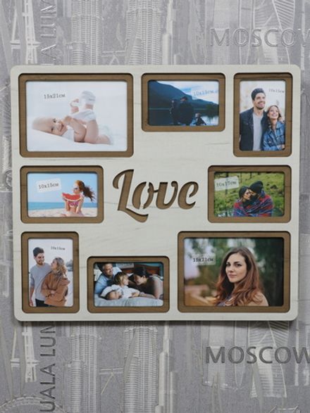 Мультирамка Love (2) на 8 фото