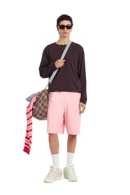 ZARA X BENITO ANTONIO ФУТБОЛКА С ДЛИННЫМИ РУКАВАМИ, КОРИЧНЕВЫЙ