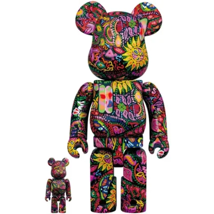 BE@RBRICK PSYCHEDELIC PAISLEY 100％ & 400％
