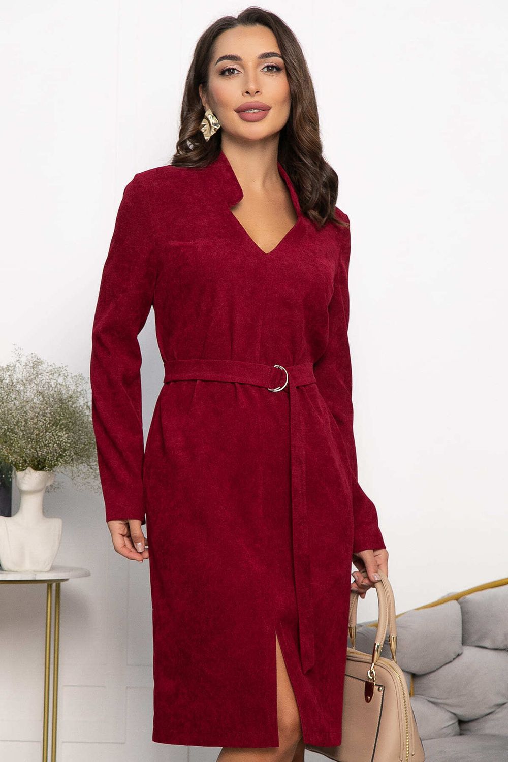 Платье Классическая грация (вишневое) П13666-19М LT Collection