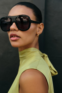 ZARA АТЛАСНЫЙ ТОП С БАНТОМ, ФИСТАШКОВЫЙ