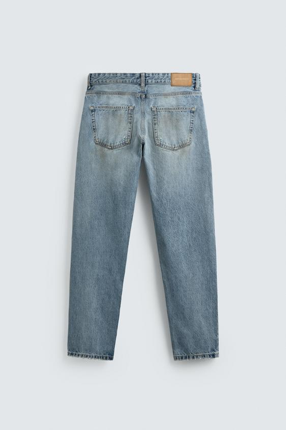 ZARA ДЖИНСЫ RELAXED BARREL FIT, СИНИЙ