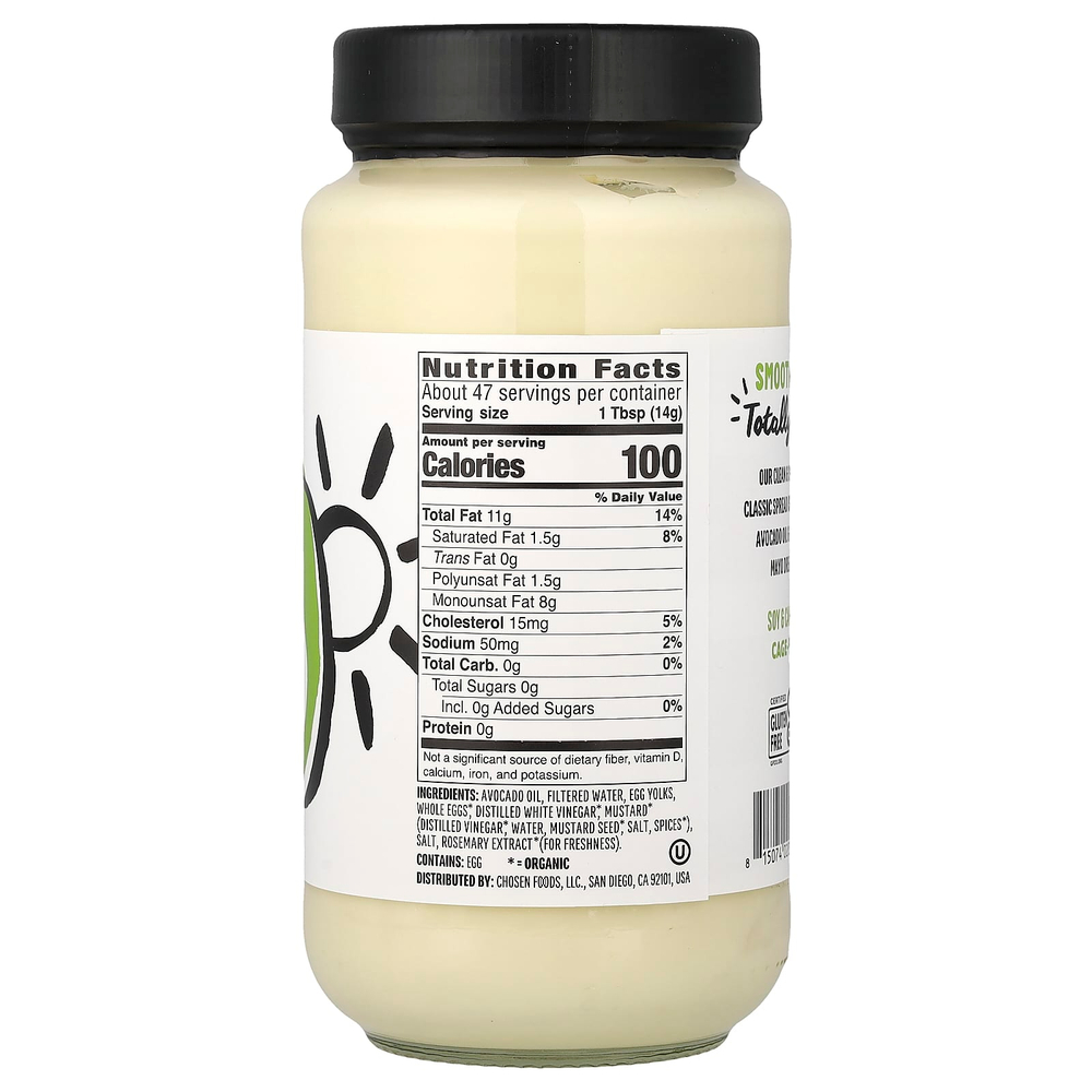 Chosen Foods, Classic Mayo, 24 fl oz (710 ml)