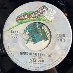 Винтажная виниловая пластинка LP Carly Simon You're So Vain (Japan 1973) 7 дюймов, 45 RPM, Single