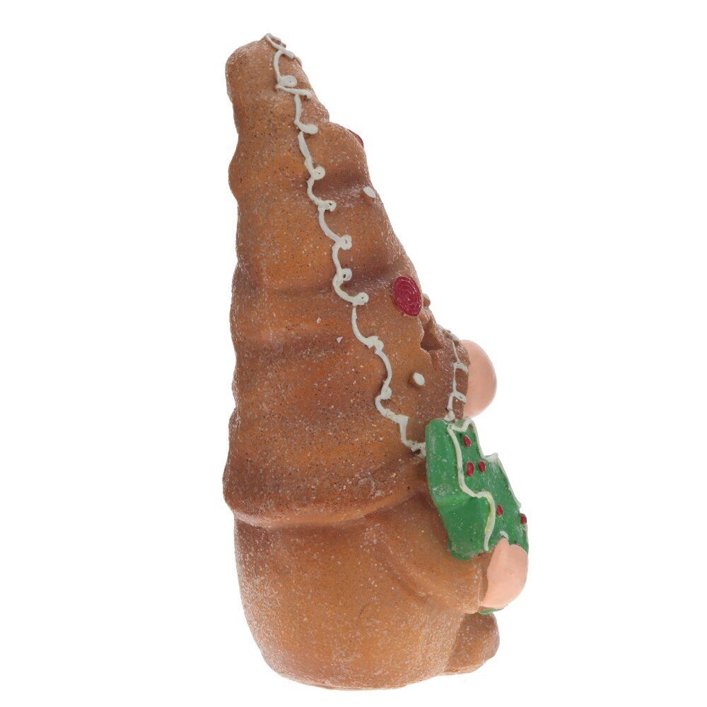 GAEM Фигурка декоративная с подсветкой "Пряничный Гном", L13 W8,5 H19,5 см, 2в. (LR44 2 шт)