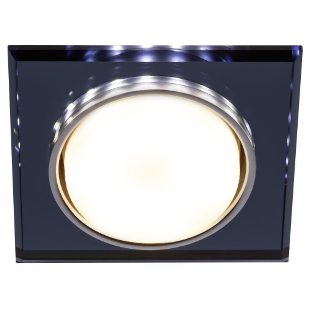 Светильник встраиваемый cо светодиодной подсветкой ЭРА DK LD50 BK под лампу GX53 черный | Встраиваемые LED светильники