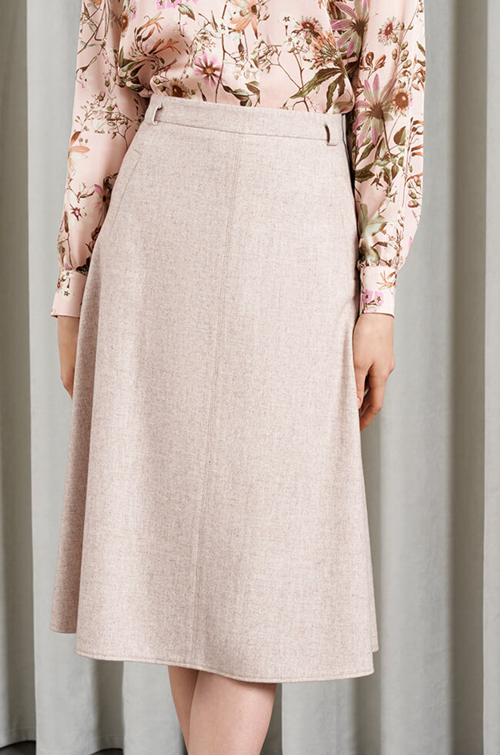 4817 Юбка женская (бежевый меланж)