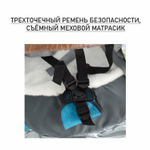 Санки - коляска Galaxy Glory (Бирюзовый) арт. GGСД