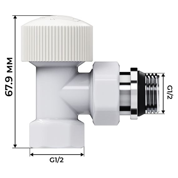 Набор термостатический угловой Royal Thermo Design 1/2quot;М30х1,5 (Белый) купить в Москве и Московской области по низкой цене с доставкой по России — (3) Набор термостатический угловой Royal Thermo Design 1/2quot;М30х1,5 (Белый) — (3)