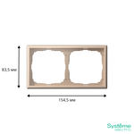 Рамка 2-м ArtGallery универс. песочн. SE GAL001202