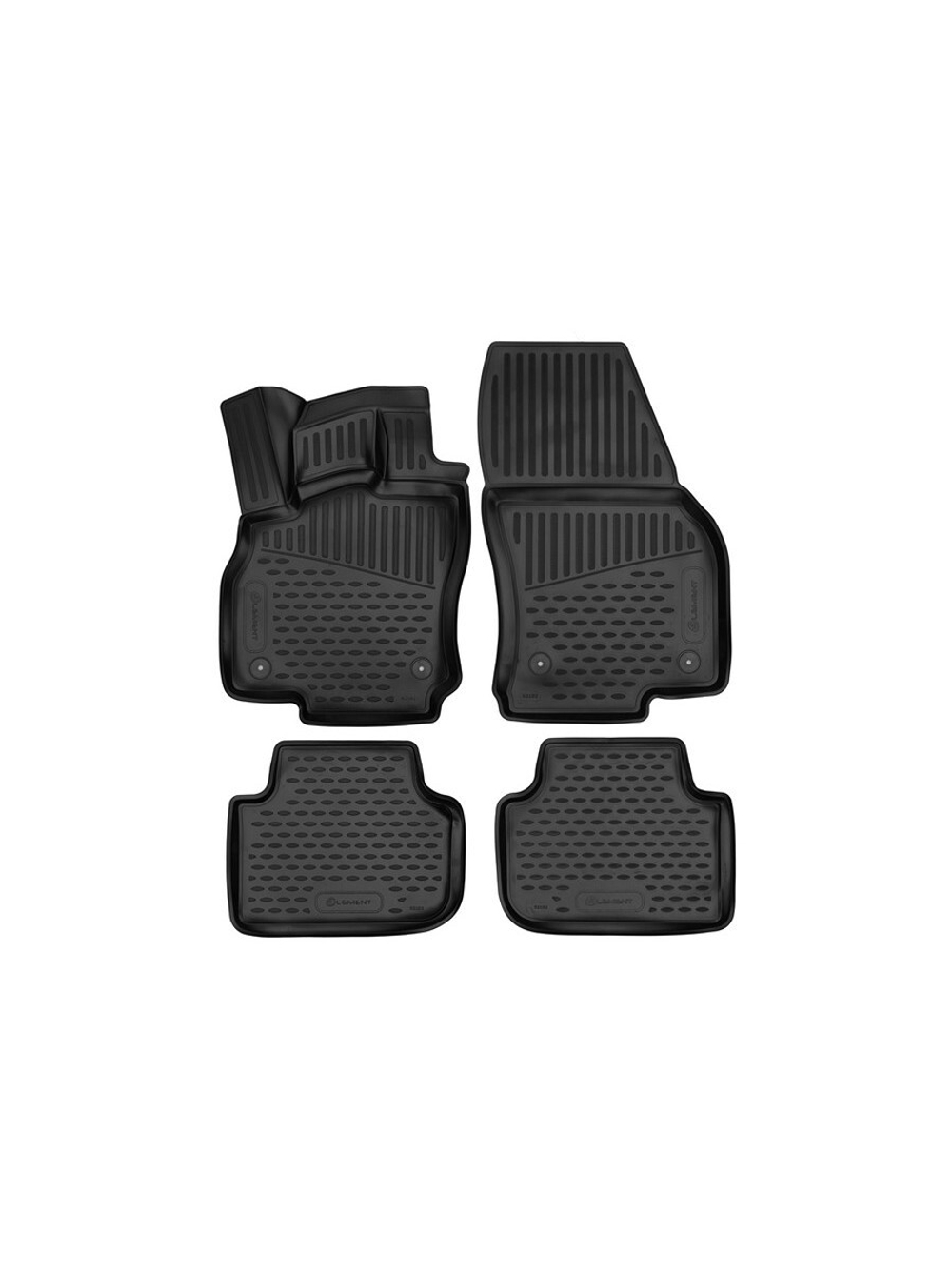 Коврики в салон для AUDI Q3, 2018- кроссовер, 4шт. (полиуретан) ELEMENT3D02192210K