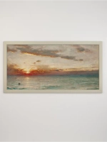 Картина на натуральном холсте настенная интерьерная 33*63 см