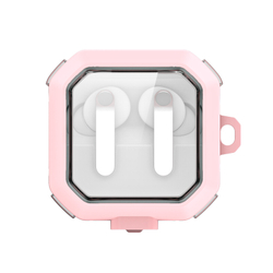 Чехол с рамками розового цвета из TPU и PC для наушников Samsung Buds4 и Buds 4 Pro, серия SECD Series Case от Dux Ducis