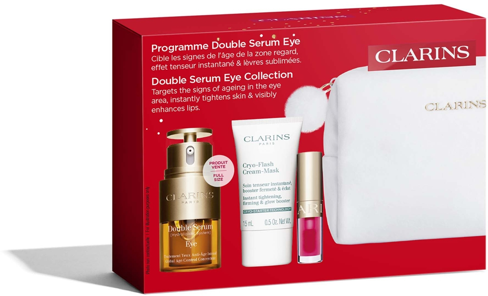 Clarins Double Serum Eye Holiday Season - Подарочный набор для лица, 0