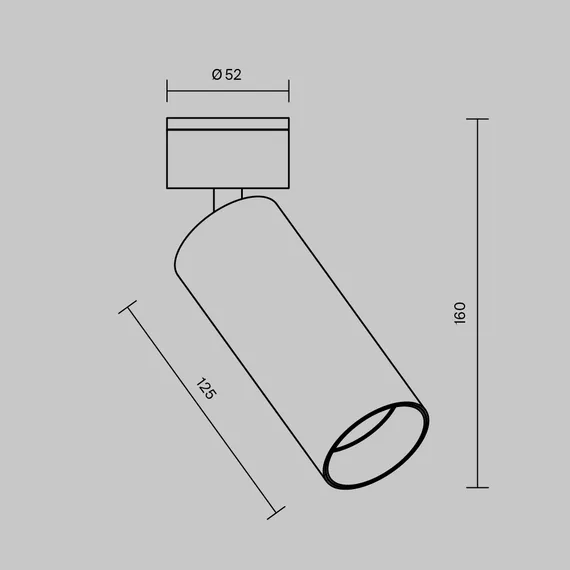 Потолочный светильник Technical C055CL-L12W4K-W-D-W