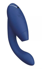 Синий вибратор Womanizer Duo 2 с бесконтактной клиторальной стимуляцией